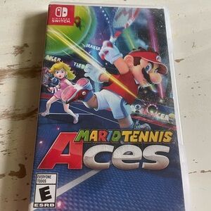 Nintendo Mario Tennis Aces Game Red and Blue